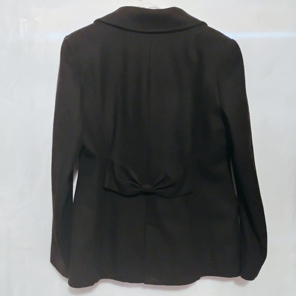 Womens Wool Blend Black Peacoat Cato Size Large Coat Jacket Big Buttons Pockets - Picture 2 of 5